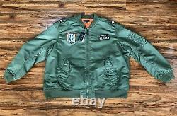 Polo Ralph Lauren Ma-1 Military Army Us Air Force Flight Bomber Jacket Homme 3xl