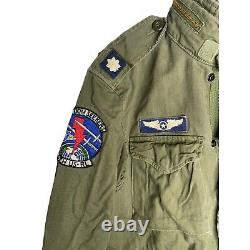 Polo Ralph Lauren Mens Cotton Twill Feild Jacket Air Force Med Pdsf $298 Taille L