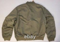 Polo Ralph Lauren Military Pilot Army Twill Bomber Jacket Force Aérienne Hommes Taille XXL