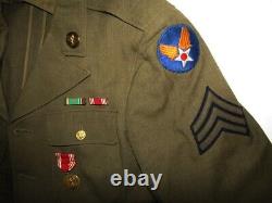 Premier Ww2 U. S. Army Air Force Spécialiste De L'armement De Bombe Em Tunic-shirt-cap-pants