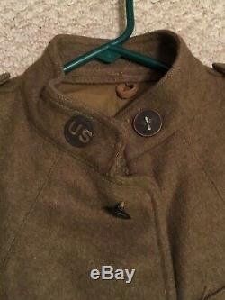 Première Guerre Mondiale Us Army Air Service Force Fea Uniforme + Pantalon D'équitation Pantalon De Cavalerie Nomme