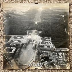 RARE ! PHOTO DE RECONNAISSANCE DES FORCES AÉRIENNES DE L'ARMÉE AMÉRICAINE DE LA SECONDE GUERRE MONDIALE DU PALAIS DE VERSAILLES EN FRANCE SEP 1944