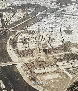 RARE ! PHOTO DE RECONNAISSANCE DES FORCES AÉRIENNES DE L'ARMÉE DES ÉTATS-UNIS DE LA SECONDE GUERRE MONDIALE DE LA TOUR EIFFEL À PARIS, FRANCE, SEPTEMBRE 1944