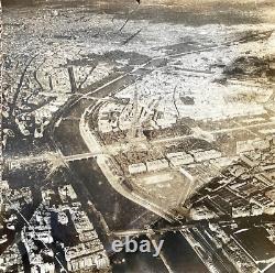 RARE ! PHOTO DE RECONNAISSANCE DES FORCES AÉRIENNES DE L'ARMÉE DES ÉTATS-UNIS DE LA SECONDE GUERRE MONDIALE DE LA TOUR EIFFEL À PARIS, FRANCE, SEPTEMBRE 1944