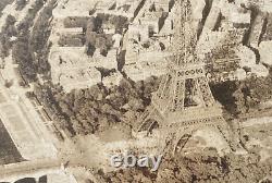 RARE ! PHOTO DE RECONNAISSANCE DES FORCES AÉRIENNES DE L'ARMÉE DES ÉTATS-UNIS DE LA SECONDE GUERRE MONDIALE DE LA TOUR EIFFEL À PARIS, FRANCE, SEPTEMBRE 1944