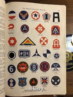 Rare 1943 Médailles De Patchs De La Seconde Guerre Mondiale Badges Insignes Grade Book Usmc Army Air Force Marine