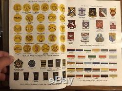 Rare 1943 Médailles De Patchs De La Seconde Guerre Mondiale Badges Insignes Grade Book Usmc Army Air Force Marine