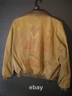 Rare 1987 Veste Avirex Type A-2 de l'armée de l'air Taille XL pour Fille