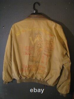 Rare 1987 Veste Avirex Type A-2 de l'armée de l'air Taille XL pour Fille