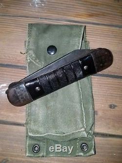 Rare! Couteau Géant Colonial Jack Pilote Us Army Air Force Ww-2 Avec Nous Pochette