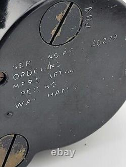 Rare Original WW2 Air Force US Army A-11 Waltham 8 Day Cockpit Clock. Running	
<br/>	

 	<br/> Rare Original WW2 Air Force US Army A-11 Waltham 8 Day Cockpit Clock. Running