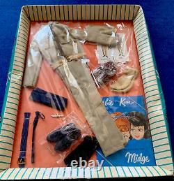 Rare Vintage Barbie 1962 Ken Doll Armée Et Force Aérienne #797 Nrfb