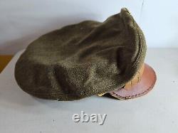 Rare casquette de visière Crusher OFFICIER de l'USAF WW2 US ARMY Air Force 7-1/8 28 C6