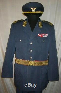 Rareyugoslavia Serbie Armée Communiste Robe Générale Parade Uniforme De La Force Aérienne Pleine