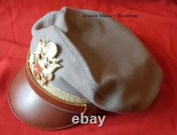 Repro Ww2 Officier Visor Crusher Cap Hat Pink 100%wool Usaaf Army Air Force