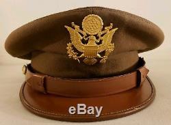 Robe D'officier Militaire De La Seconde Guerre Mondiale Us Army Air Force Chapeau Chapeau Taille 7 1/8