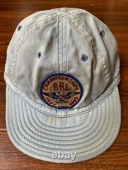 Rrl Polo Ralph Lauren Championnats 1993 Hat Cap Force Aérienne Marine Long 92 Denim