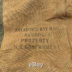 Sac An6505-1 Nommé Sac De Kit D'aviateurs En Toile Des Armées De L'us Army Air Forces