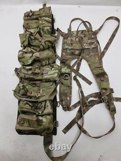 Sac à dos de terrain pour les forces spéciales de l'armée britannique avec support aérien Bergen et ceinturon pour forces spéciales.