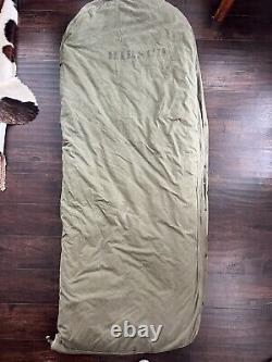 Sac de couchage en duvet de l'US Army Air Force de la Seconde Guerre mondiale, de la compagnie américaine American Pad Co. Rare