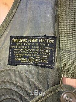 Seconde Guerre Mondiale Army, Air Forces Électrique Chauffée Combinaison De Vol Veste Et Pantalon De Type F-3a