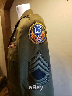 Seconde Guerre Mondiale Des États-unis 13 Armée Armée De L'air Officiers Gunners Uniforme