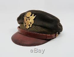 Seconde Guerre Mondiale Des États-unis Officier Casquette Chapeau Uniforme De Combat