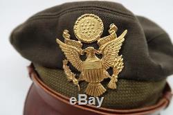 Seconde Guerre Mondiale Des États-unis Officier Casquette Chapeau Uniforme De Combat