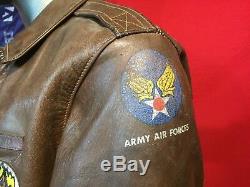 Seconde Guerre Mondiale Eastman A-2 A2 Aaf Veste Army Air Force Taille 40 Nice