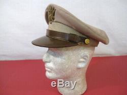 Seconde Guerre Mondiale L'armée Américaine Air Force Aaf Officier Crusher Casquette Ou Chapeau Taille 7 Nice Originale