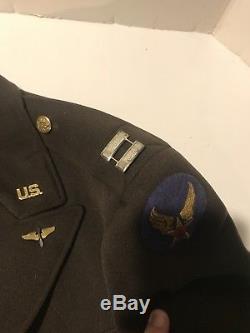 Seconde Guerre Mondiale, Seconde Guerre Mondiale, Armée Américaine, Officiers Capitaines Armée De L'air, Manteau Veste Veste Tunique Ussaf 1942