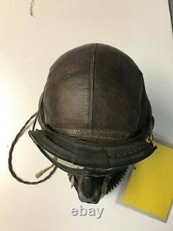 Seconde Guerre Mondiale Us Army Air Force Complete Headset Pilot Acushnet Skullcap Polaroid Anb-h-i