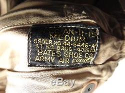 Seconde Guerre Mondiale Us Army Air Force Pilote Pilote Casque Vol Cap Bates Shoe Co Mint