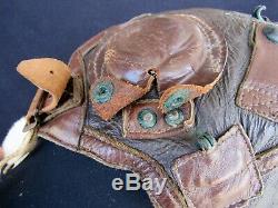 Seconde Guerre Mondiale Us Army Air Force Usaaf B-6 En Cuir Shearling Casque Flight