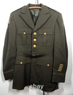 Seconde Guerre mondiale 1940's Veste d'uniforme d'officier de l'US Army Air Force Taille 36L #0657