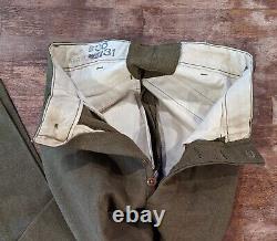 Seconde Guerre mondiale CBI US ARMY 9ème FORCE AÉRIENNE Chine Birmanie Inde Veste Pantalon Chapeau UNIFORME avec nom