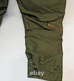 Seconde Guerre mondiale - Pantalons de vol de l'armée de l'air américaine Eddie Bauer des années 1940, taille 40, rembourrés de duvet A-8