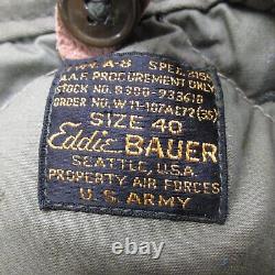 Seconde Guerre mondiale - Pantalons de vol de l'armée de l'air américaine Eddie Bauer des années 1940, taille 40, rembourrés de duvet A-8