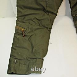 Seconde Guerre mondiale - Pantalons de vol de l'armée de l'air américaine Eddie Bauer des années 1940, taille 40, rembourrés de duvet A-8