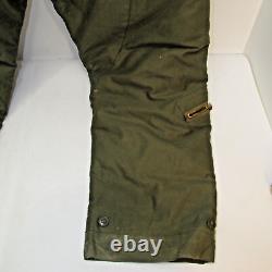 Seconde Guerre mondiale - Pantalons de vol de l'armée de l'air américaine Eddie Bauer des années 1940, taille 40, rembourrés de duvet A-8