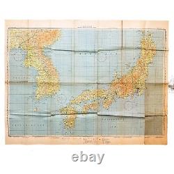 Seconde Guerre mondiale Restreint 1945 US Army Air Forces Carte spéciale de navigation aérienne du Japon Relique