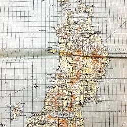 Seconde Guerre mondiale Restreint 1945 US Army Air Forces Carte spéciale de navigation aérienne du Japon Relique