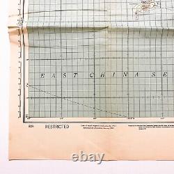 Seconde Guerre mondiale Restreint 1945 US Army Air Forces Carte spéciale de navigation aérienne du Japon Relique