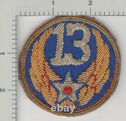 Seconde Guerre mondiale US Army Air Force 13th Air Force Bullion Patch Inv# K3664