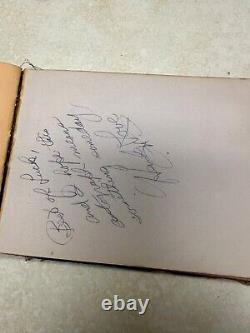 Seconde Guerre mondiale US Army Air Forces Chanute Field, Illinois Livre d'autographes