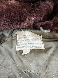 Seconde Guerre mondiale USAF US Army Air Forces Type B-9 Parka d'hiver Bomber Jacket années 1940