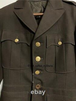 Seconde Guerre mondiale, uniforme réglementaire d'officier de l'US Army Air Force (USAAF) en 1942