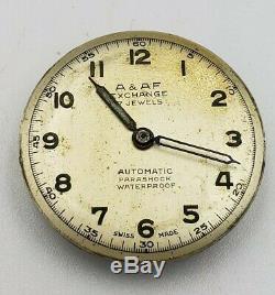Très Rare Armée Et Armée De L'air D'échange Automatique Pierce Vintage Military Watch