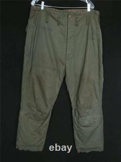 Très Rare Vintage 1940's Type A-9 U. S. Army Pantalons De Vol Lourds De L'armée De L'air Taille 40