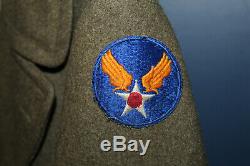 U. Ww2 Originale Early S. Army Air Forces Cadets De L'aviation Od Laine Pardessus, 1942 D